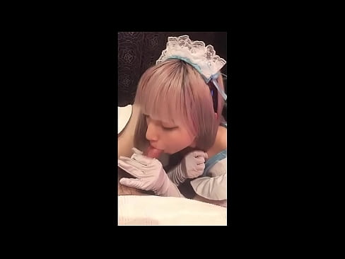 ❤️ Idolo giapponese [mayuka], costume da cameriera francese, parte 1, pompino e masturbazione con lozione Porno à noi ☑